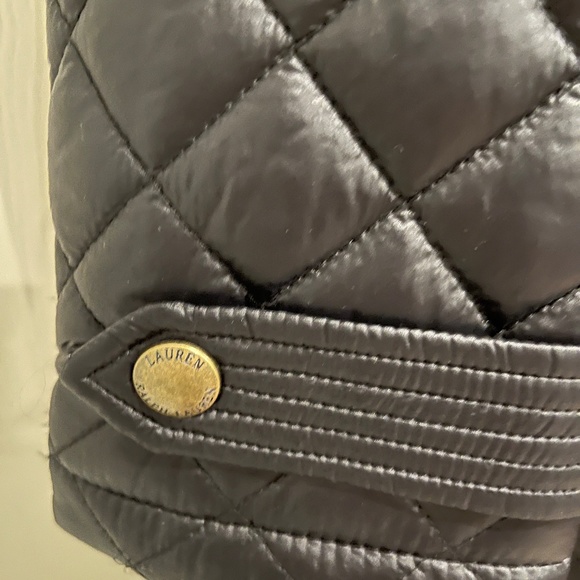 RL (RALPH LAUREN) SOFT NYLON COAT WITH FAUX FUR Collar-AMAZING! - Picture 5 of 12